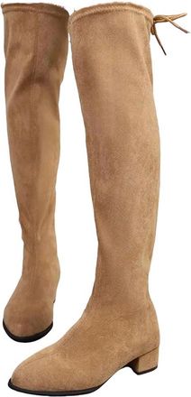 Generic Womens Over The Knee Boots Square Heel High Heel Dress Party Shoes