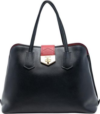 Prada Pre-owned Prada Saffiano Cuir Convertible Top Handle Bag Ladies YIG2VL9GAJDDKQJ2