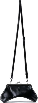 Yohji Yamamoto leather clasp bag - Black
