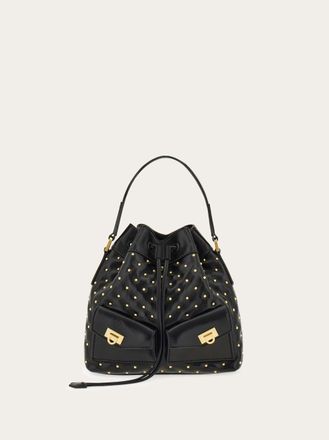 Ferragamo Women Multipocket bucket bag Black