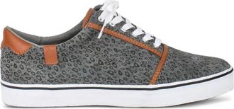 Bobbie Burns Vajert leopard-print sneakers - men - Fabric/Suede/Rubber - 11 - Grey