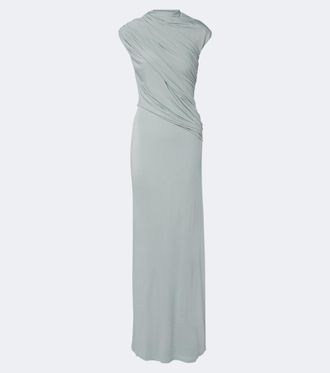 Tove Saffron draped jersey maxi dress