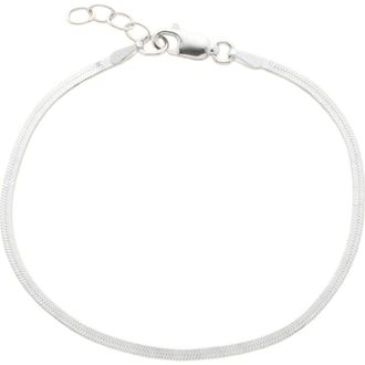 Made by Mary Thin Hera Chain Bracelet - 1.9mm in Silver at Nordstrom, Size 6