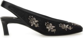 Fendi Slingback With Embroidery-Donna