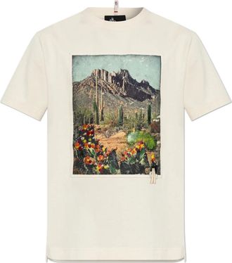 Moncler Day-Namic T-Shirt - Heren - T-shirts - Beige - XL - Katoen - Tops