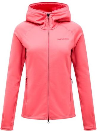 Peak Performance Midlayer Zip Hood Fleecejacke f&uuml;r Damen | rosa