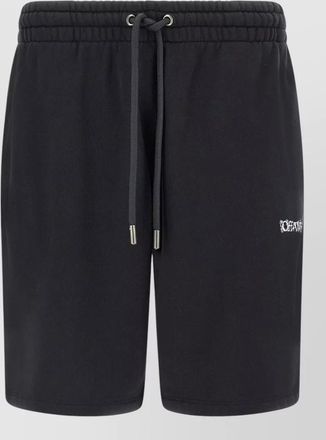 Off-white heraldic arrow motif bermuda shorts