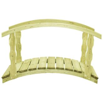 vidaXL vidaXL Ponte Giardino con Corrimano 170x74x105 cm in Pino Impregnato