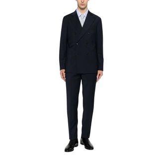 Boglioli Heren, Pakken, Blauw, Maat: 3XL Wol