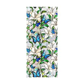 OEM L&aacute;mina Adhesiva Electrost&aacute;tica Para Vidrieras, Dise&ntilde;o Estampado - 43x200cm Xcbl157