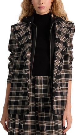Alice & Olivia Alice + Olivia Jordan Removable Hoodie Blazer