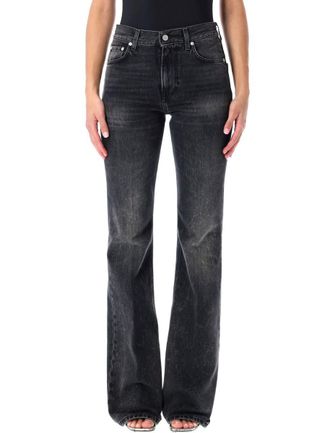 Haikure Flora Flared Black Jeans