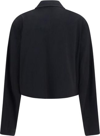 Our Legacy Womens Black Wool Oves Aries Full-Length Jacket Clothing