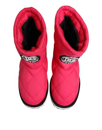 Dolce & Gabbana Quilted Padded Boot - Pink