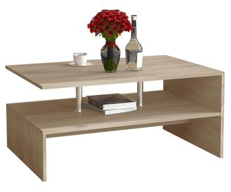 ebuy24 Vcm Mesa De Centro De Madera Sofatic Sala De Estar Mesa Lateral Mesa De Centro Maliso L (sonoma Oak)