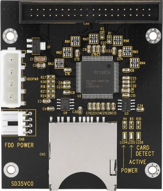 OEM Adaptador De Tarjeta Sd Ide De 3,5 Pulgadas Y 40 Pines Para Arranque Del Sistema Operativo, Color Negro