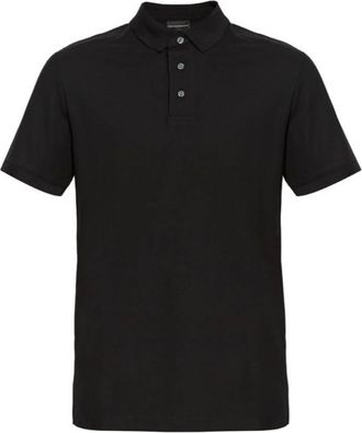 Emporio Armani Embossed Logo Tape Jersey Polo Shirt, Size X-Small