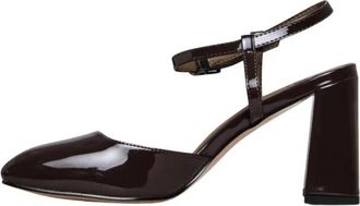 Cesare Gaspari Patent Block Heel Pumps - Dames - Pumps - Bruin - 40 EU - Leer - Schoenen