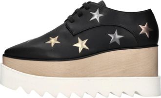 Stella McCartney Elyse Lace-ups - Dames - Sleehakken - Zwart - 35 EU - Leer - Schoenen