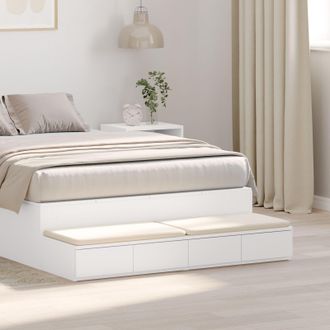 Berkfield Home Bed Drawers White 120x36, 5x16, 5 cm Engineered Wood