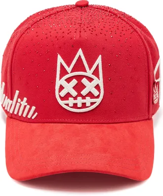 Cult of Individuality Mesh Back Trucker Hat Crystal Burst In Racing Red