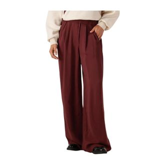 By-Bar Amsterdam Dames, Broeken, Rood, Maat: S Satijn