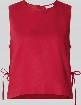 Marc O'Polo Denim Regular Fit Top aus Leinen-Baumwolle-Mix in Rot, Gr&ouml;&szlig;e XL