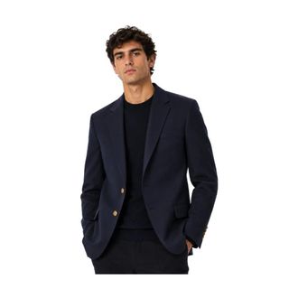 Dolce & Gabbana Formal Blazers, male, Blue, Size: XS Single-breasted Jacket