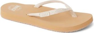 Reef Ginger Flip Flop in Cream/Tan at Nordstrom, Size 6