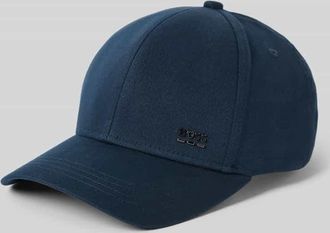 HUGO BOSS Basecap aus reiner Baumwolle Modell ZED-BOSS-ME in Marine, Größe 1