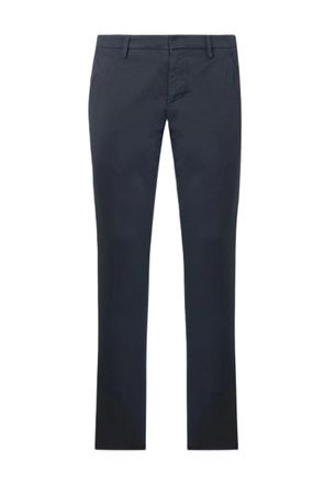 Dondup Black Gaubert Regular Fit Stretch Cotton Trousers