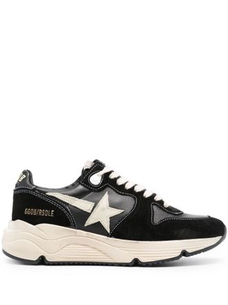 Golden Goose Black Running Leather Sneakers