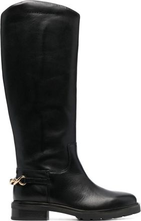 Tommy Hilfiger chain-link detail boots - women - Leather - 36 - Black