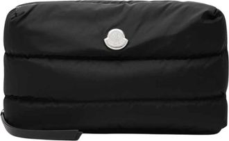 Moncler Portatutto Piccolo Caradoc - Dames - Toilettassen - Zwart - ONE Size - Leer - Tassen