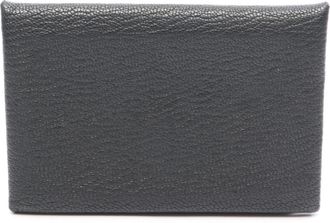 Herm&egrave;s Gray Pink Chevre Leather Coin Purse/Coin Case (Pre-Owned)
