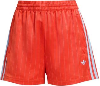 adidas (WMNS) adidas Pinstripe Satin Shorts Bold Orange KD2286