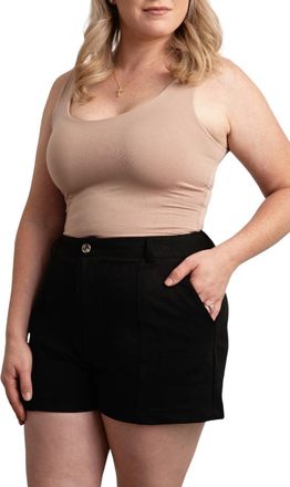 She + Sky Maya Shorts In Black