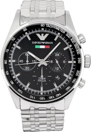 Emporio Armani Tazio Chronograaf - Heren - Horloges - Grijs - ONE Size - Accessoires
