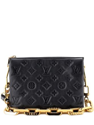 Louis Vuitton Coussin Bag Monogram Embossed Lambskin BB crossbody bag - Black