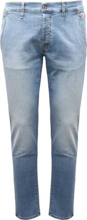 Roy Rogers Slim Denim Broek Made in Italy - Heren - Slim Fit Jeans - Blauw - W29 - Denim - Jeans