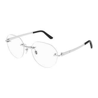 Cartier Glasses, male, Gray, Size: 53 MM Ct0408O 002 Optical Frame