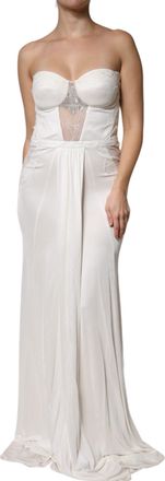 Elisabetta Franchi Strapless Bustier Mermaid Gown Womens Dress (Pre-Owned)