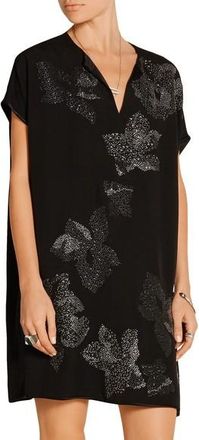 Diane Von F&uuml;rstenberg Diane Von Furstenberg Kora embellished crepe de chine mini dress Size XS