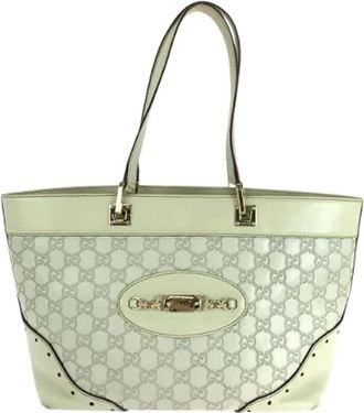 Gucci Pre-owned Tote Bags, female, Blue, Size: ONE SIZE Pre-owned Leather gucci-bags