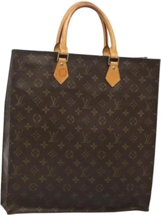 Louis Vuitton Tweedehands Canvas Louis Vuitton tassen - Dames - Vintage Shopper - Bruin - ONE Size - Leer - Vintage