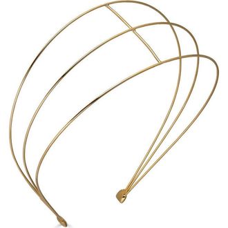 Epona Valley Petite Saint Germaine Headband in Gold at Nordstrom