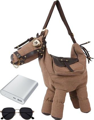 Generic Shoulder Bag, Easy To Carry, 40x10x25cm, Horse-Shaped Cros-sbody Bag, Western Cowboy Shoulder Purse, Portable Design, For Women Wife Girlfriend Outdoo