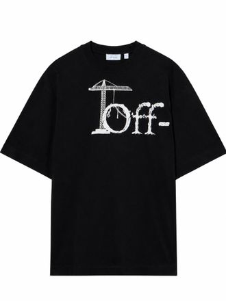 Off-white Black Crew Neck T-Shirt