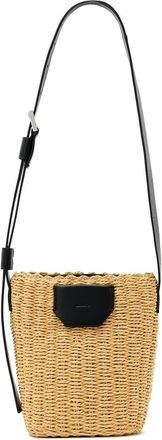 AllSaints Alba Straw Crossbody Bag in Natural at Nordstrom