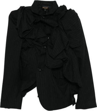 Comme Des Gar&ccedil;ons Gedrapeerd jack - Zwart